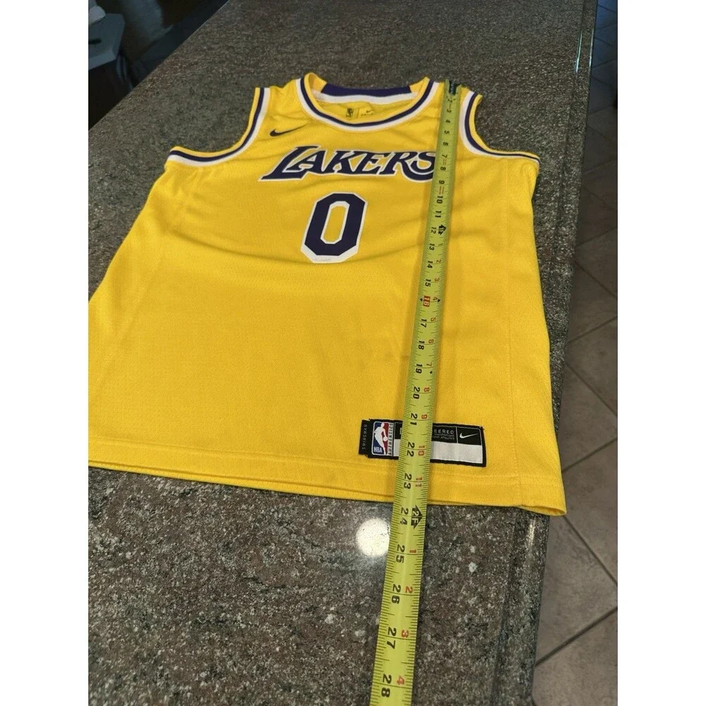 Nike Kyle Kuzma #0 Los Angeles Lakers Gold‎ Nike Lore Series NBA Jersey Youth M